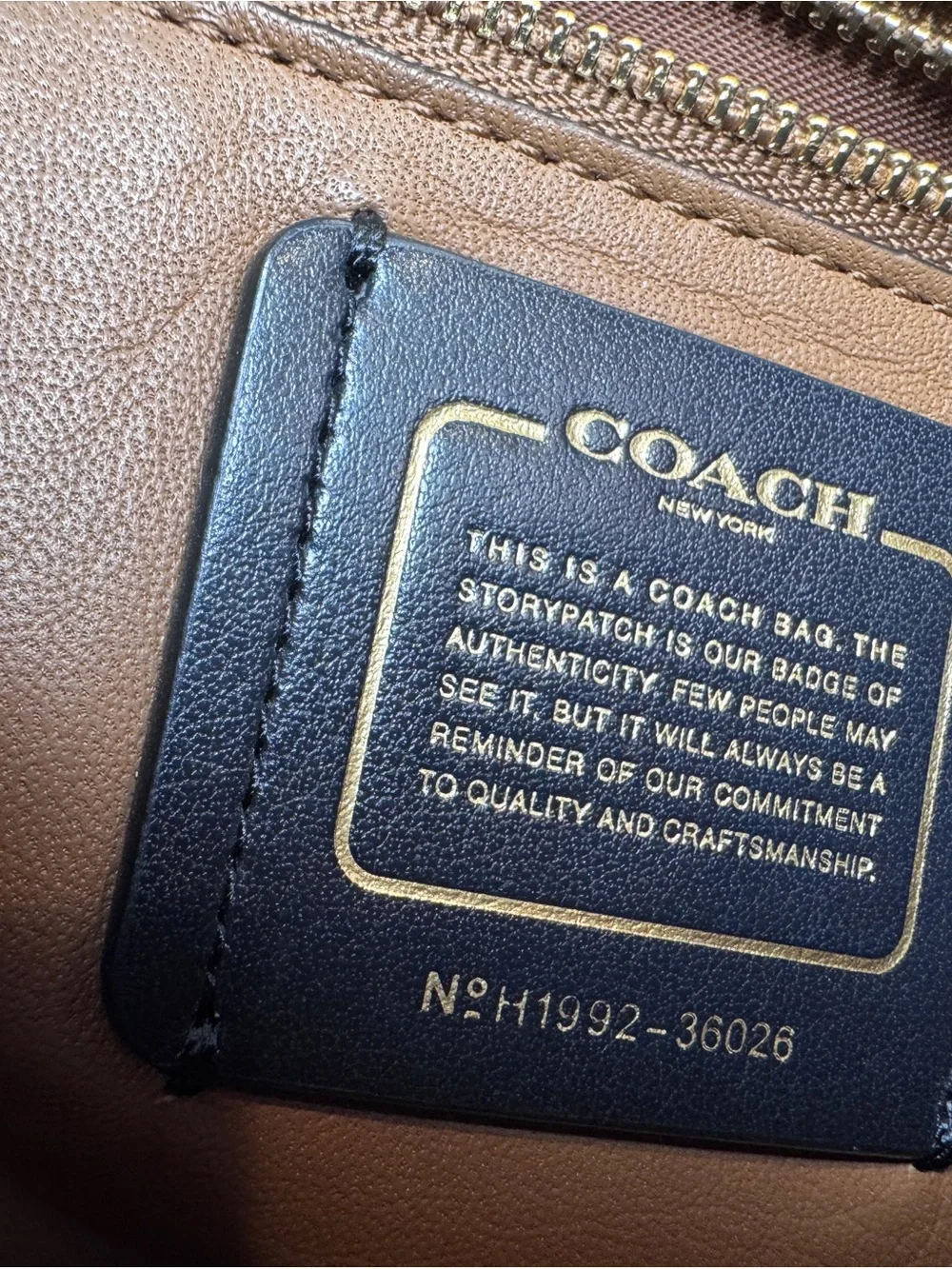 Coach smooth black